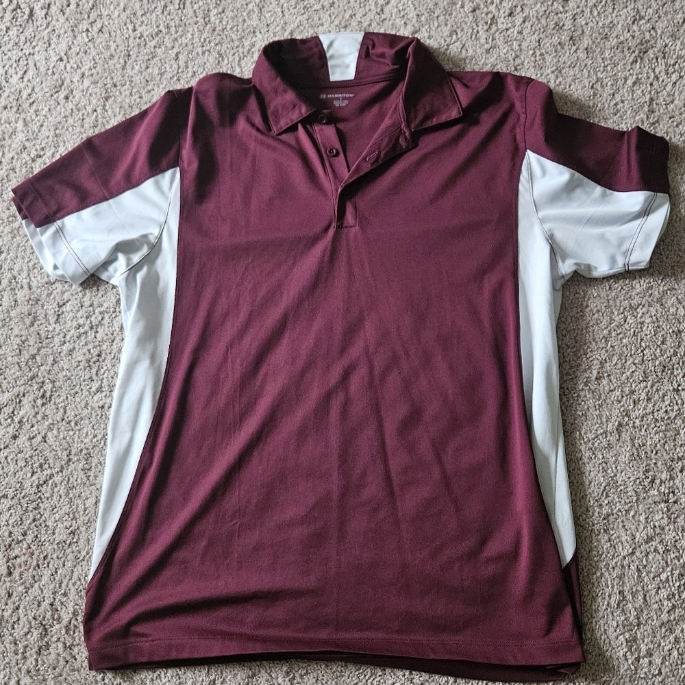 Harriton Polyester Golf Polo Mens L NWOT